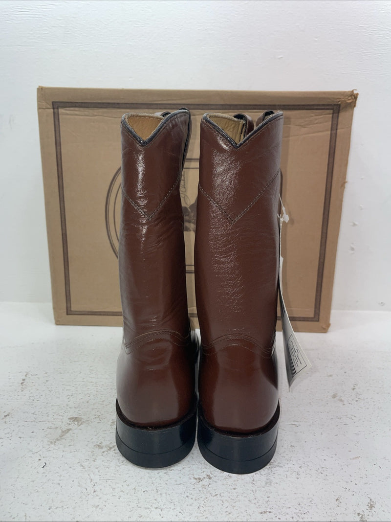 New Men’s Brown J Chisholm Cowboy Boots. M 102 10.5 10 1/2 D. 7-114
