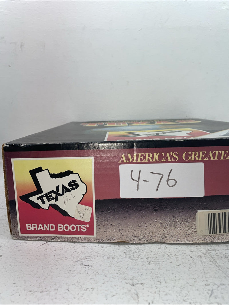 New Men’s Black Texas Brand Cowboy Boots. 1200 9.5 9 1/2 D. 4-76