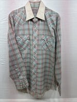 New Men’s H Bar C Multiple Color Long Sleeve Flannel Pearl Snap 2XL H-42