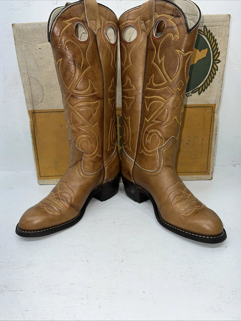 New Women’s Brown Texas Brand Cowboy Boots. L 195 6 M. 19-18