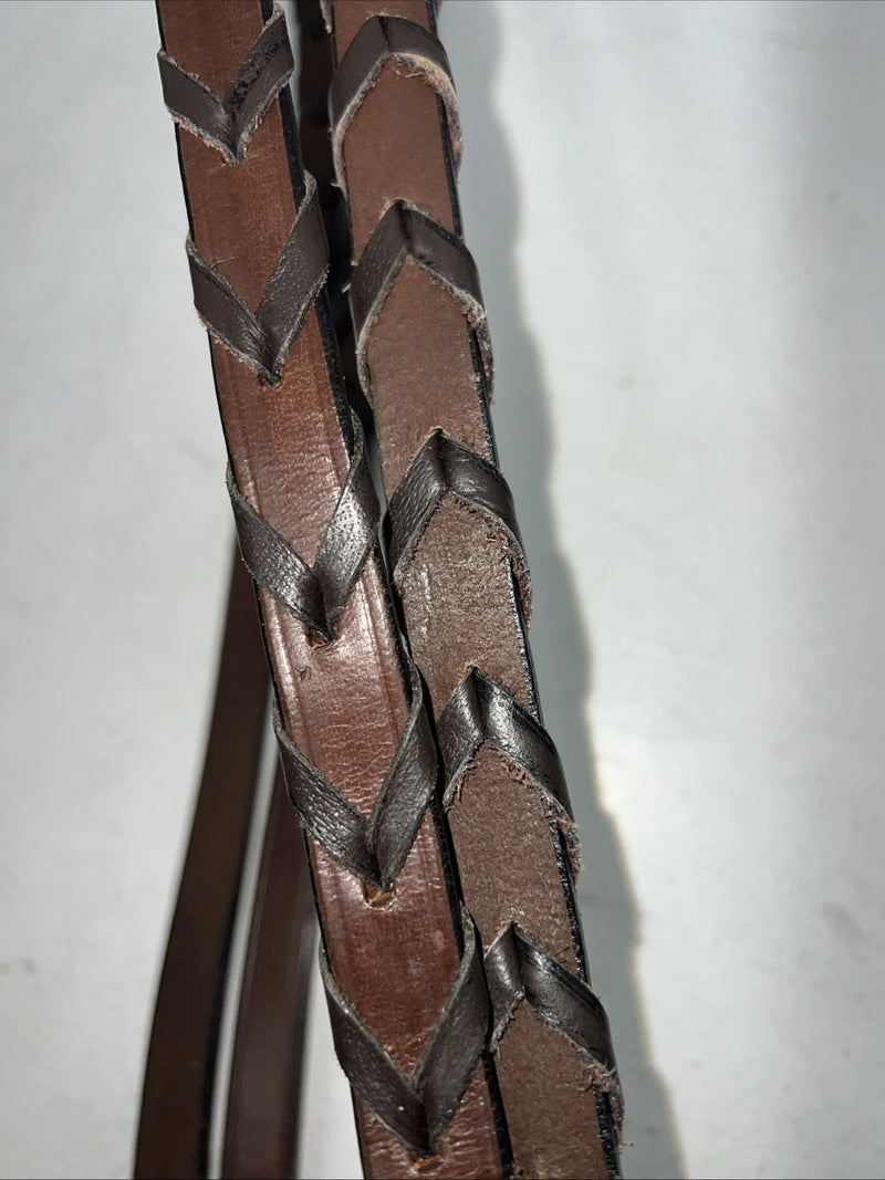 New Silver Fox Brown Full English Caveson Bridle #20-1419-0-0 BB-17