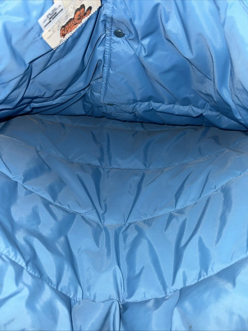 New Women’s Blue Comfy Puffer Lariat Vest 12 #8596 UU-31
