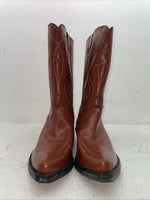New Men’s Brown Rodeo Cowboy Boots. 5044 10.5 10 1/2 D. 7-106