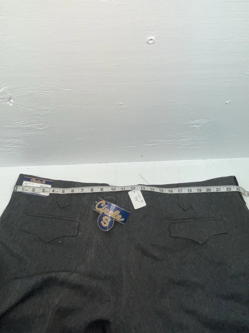 New Vintage Gray Circle S Polyester Pants #CP4776 XX-82