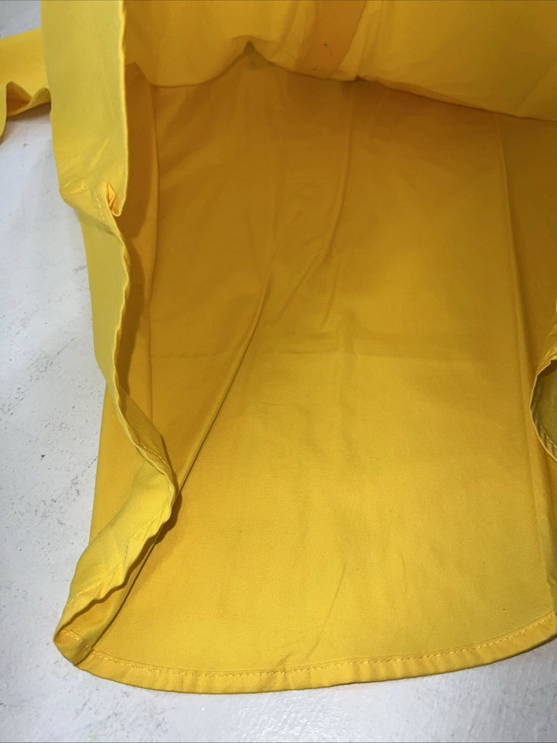 New Men’s Yellow Wrangler PBR Long Sleeve Button Up Shirt. Large P-62
