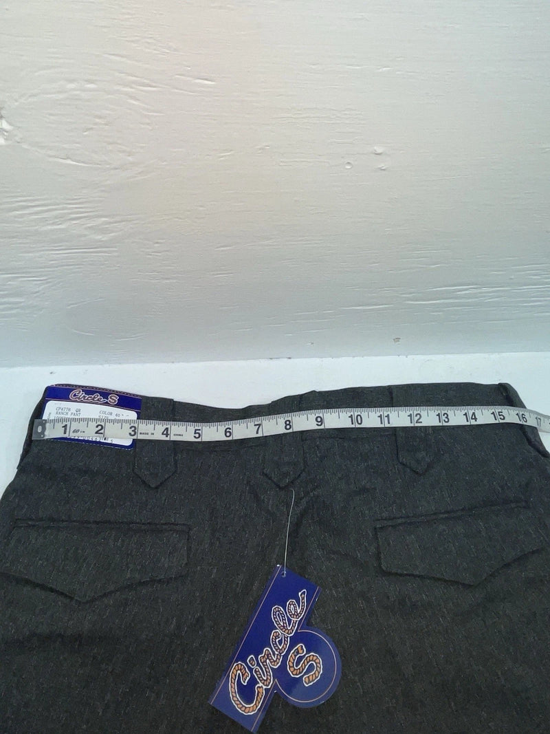 New Vintage Gray Circle S Polyester Pants #CP4776 ZZ-38