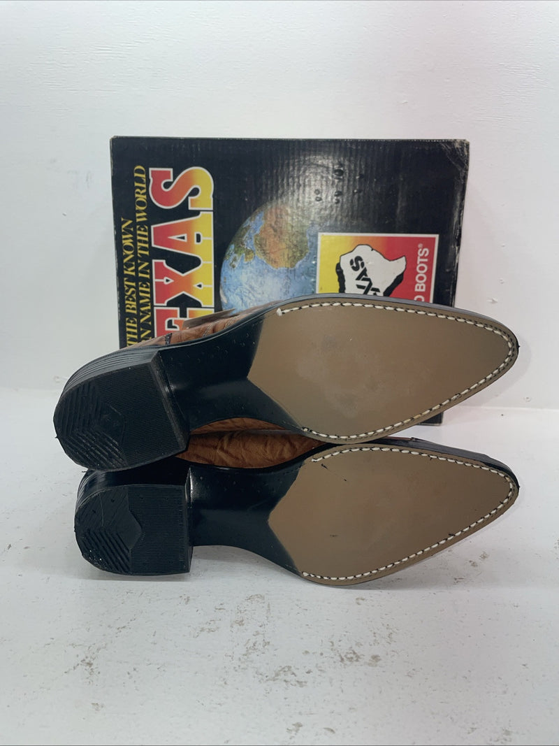 New Men’s Brown Texas Brand Cowboy Boots. 1081 10.5 10 1/2 D. 8-22