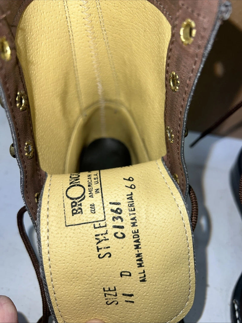 New Children’s Brown Lace Up Bronco Boots. C1361 11 D.24-88