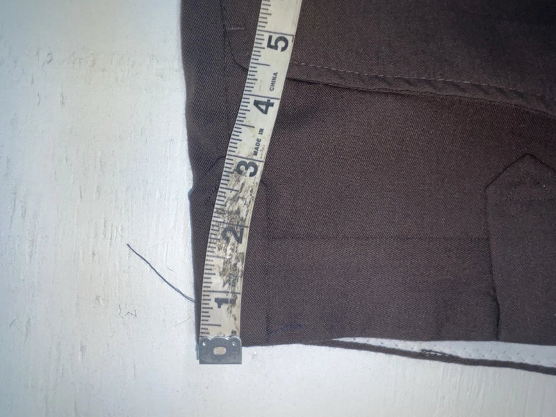 New Vintage Brown Circle S Polyester Pants #CP6729 SS-28