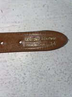 New Brown Genuine Leather Braided Rope 34” Belt #02-4702 Z-17