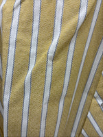 New Men’s Fenton Yellow Stripe Long Sleeve Pearl Snap 15 Medium AA-65