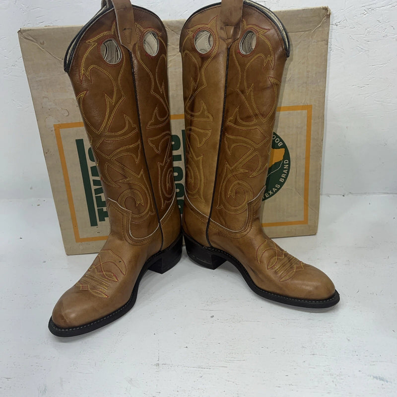 New Women’s Brown Texas Brand Cowboy Boots. L195 5.5 5 1/2 M. 20-38