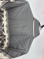 New Men’s Brooks & Dunn Tan Gray Design Long Sleeve Pearl Snap 16.5 Large V-25