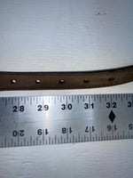 New Black Genuine Leather Double S Weaved And Pendent 30” Belt JJ-123