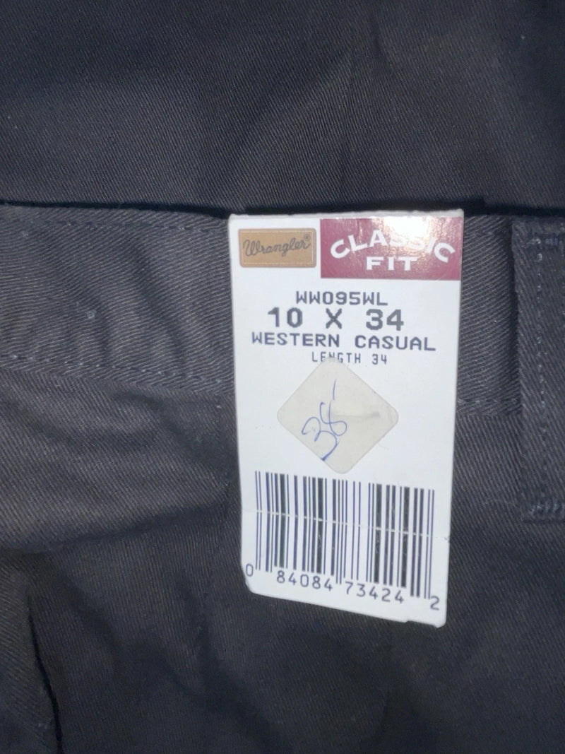 New Vintage Black Wrangler Polyester Pants #WW095WL ZZ-21
