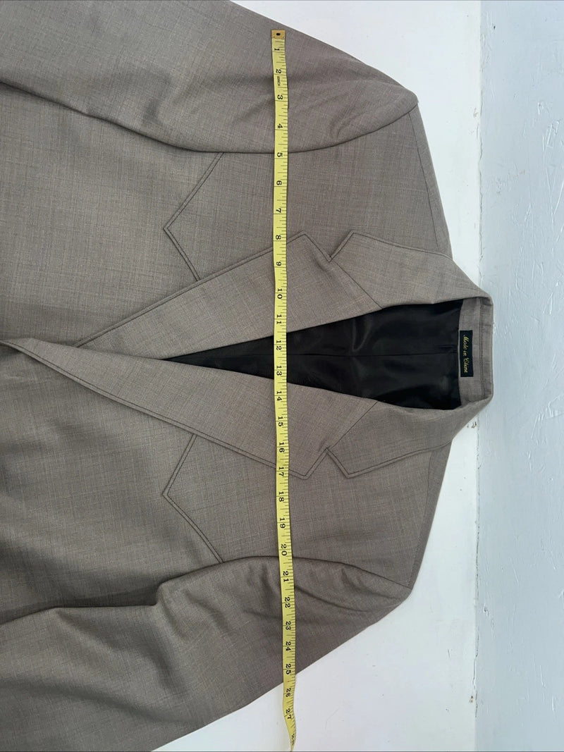 New Men’s Circle S Tan Suit Jacket 46R #25832 X-608