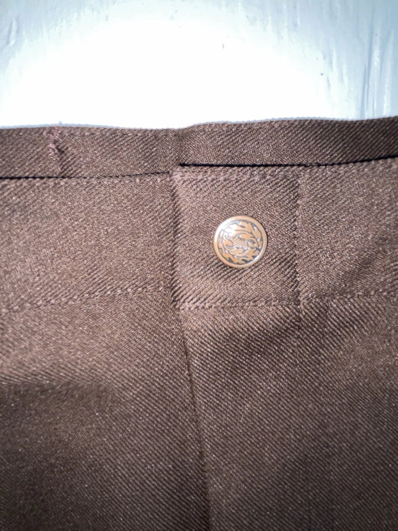 New Vintage Brown Dickson Jenkins Polyester Pants #5518 ZZ-49