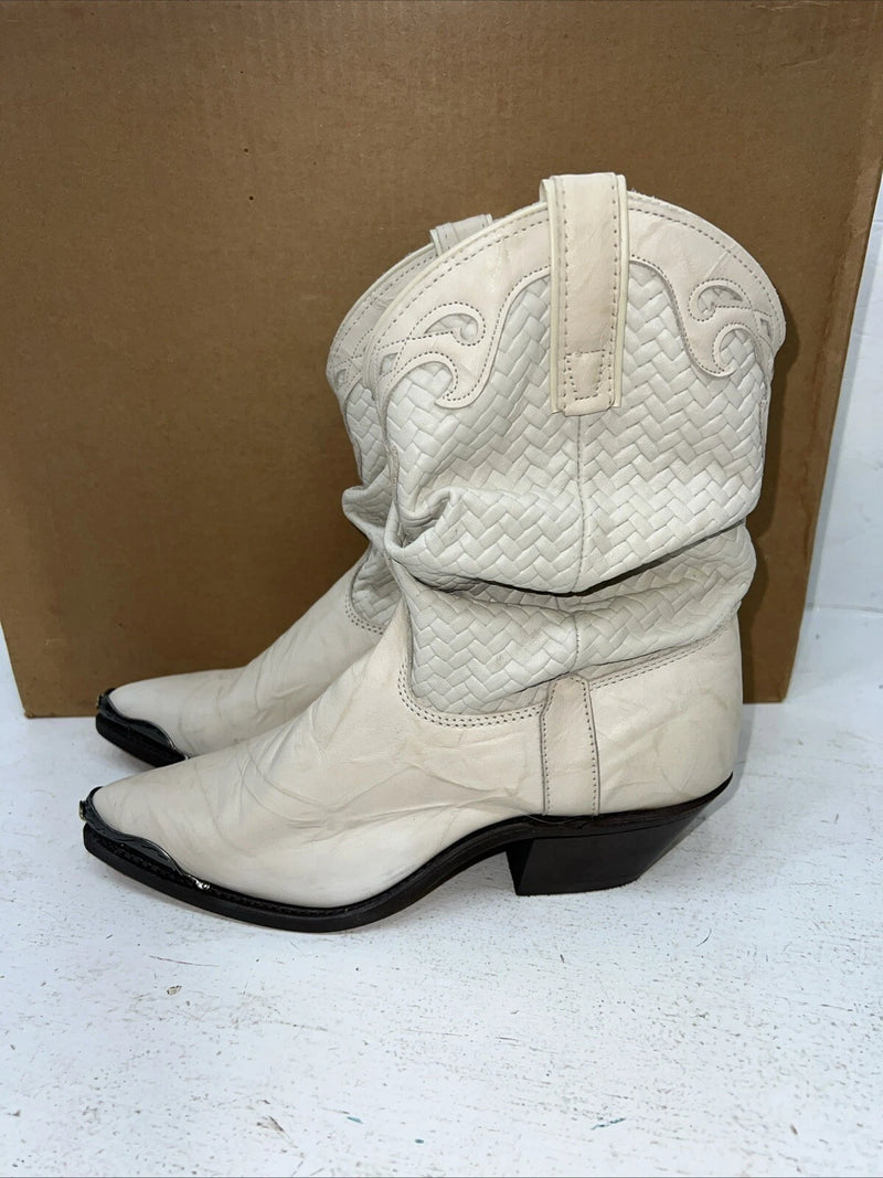 New Women’s Cream Capezio Cowboy Boots. L 467 7.5 7 1/2 M. 17-34