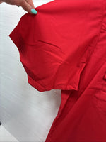 New Men’s ELY Cattleman Red Short Sleeve Pearl Snap 2XL 18 E-45
