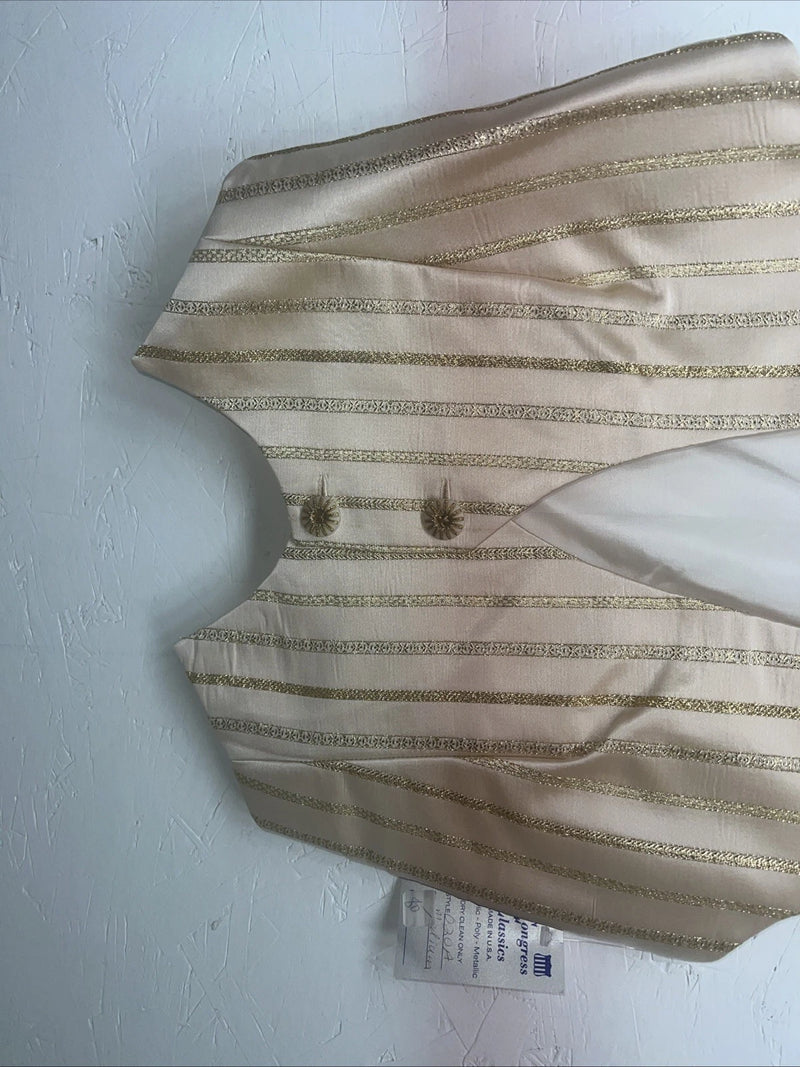 New Women’s Congress Classics Gold Western Show Vest Medium E-607