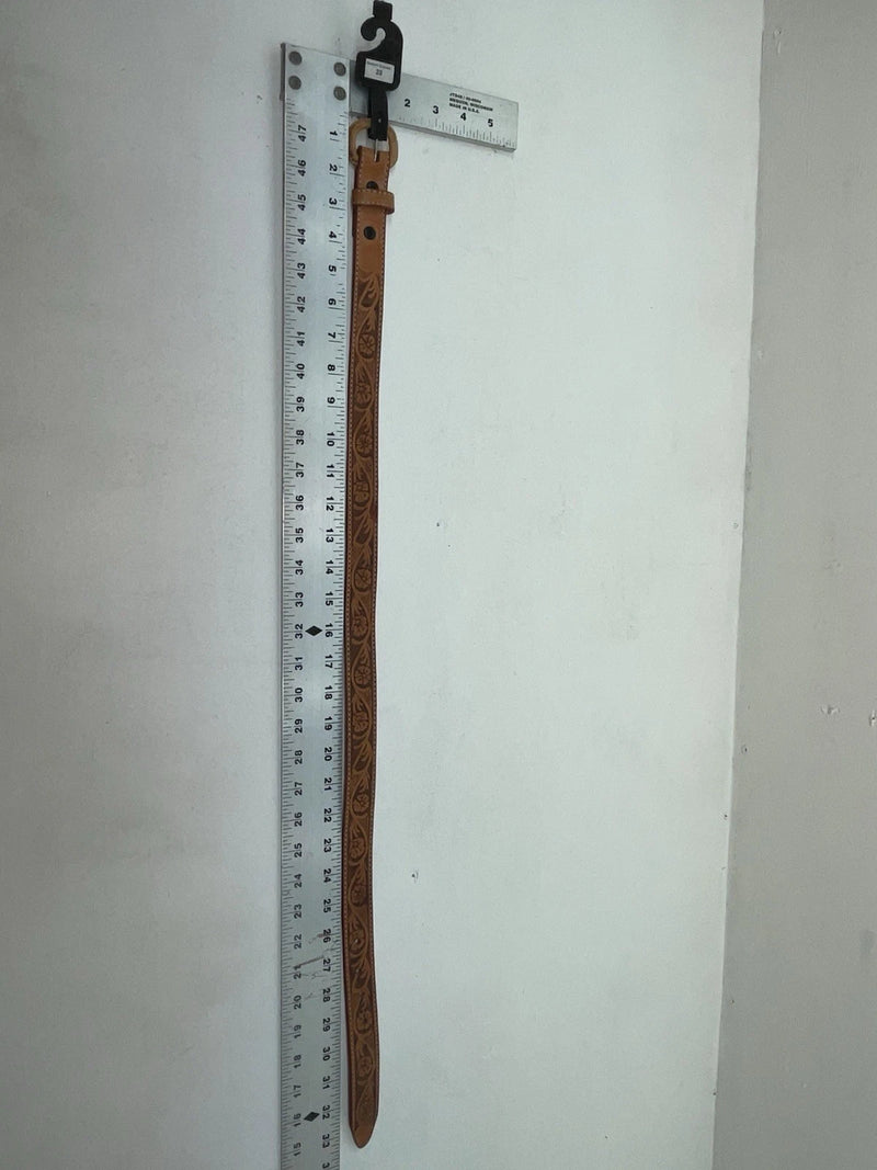 New Brown Genuine Leather Western Express Tooled 28” Belt Z-57
