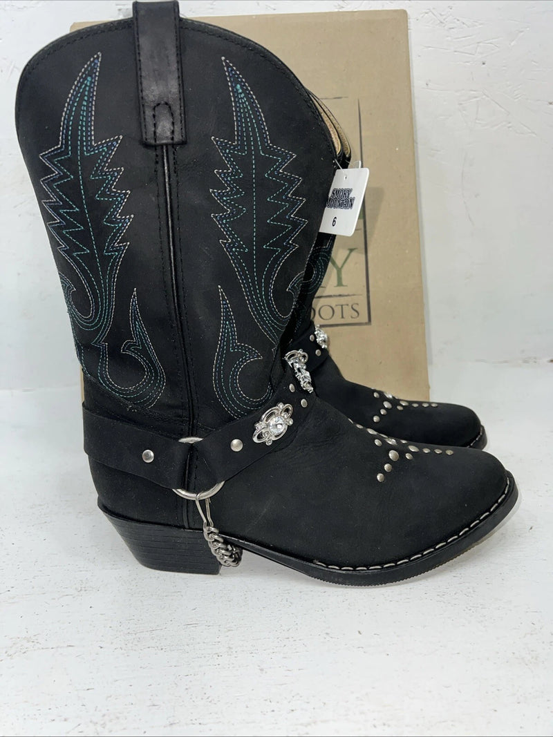 New Women’s Black Smoky Mountain Cowboy Boots. 3283 Y 6. 19-30