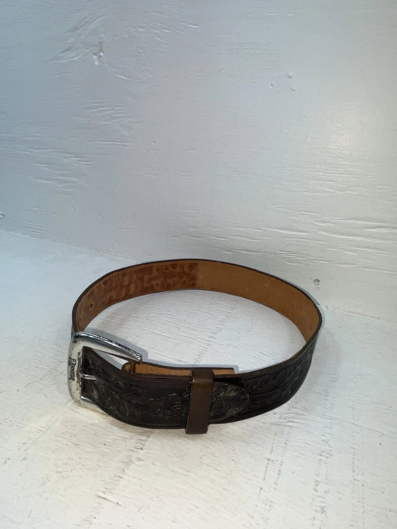 New Brown Genuine Leather Nocona Tooled 24” Belt #6400B NN-37