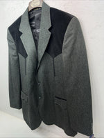 New Men’s Circle S Grey Suit Jacket 50L #25832 AA-607