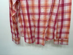 New Women’s Pink Plaid Cumberland Outfitters Long Sleeve Button Up Shirt L 3B-20