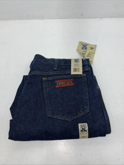 New Men’s Twenty X Relaxed Fit Dark Wash Denim Jeans. 38x32 Q-11