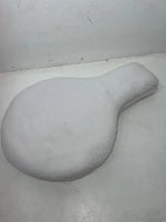 New White Wool Keyhole Seat Riser #30-1002 MM-601