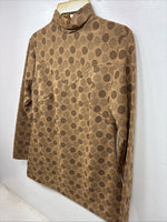 New Women’s Panhandle Slim Brown Designed Long Sleeve Zip Up Size 14 YY-111