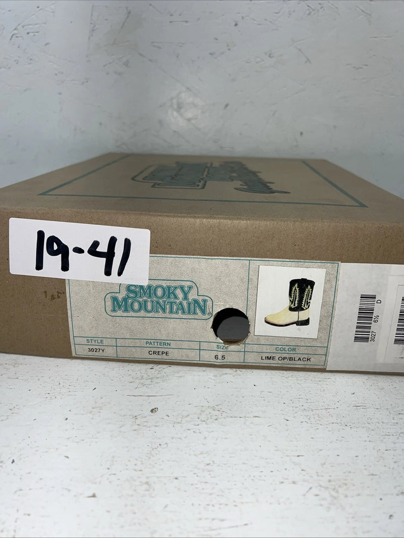 New Women’s Smoky Mountain Green Cowboy Boots. 3027Y 6.5 6 1/2. 19-41