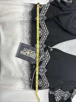 New Women’s Brooks & Dunn Black White Long Sleeve Button Up Size Small TT-64