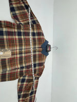 New Men’s Colored Plaid Panhandle Slim Long Sleeve Button Up Shirt L 3B-119