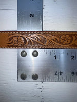 New Brown Genuine Leather Western Express Tooled 28” Belt NN-1