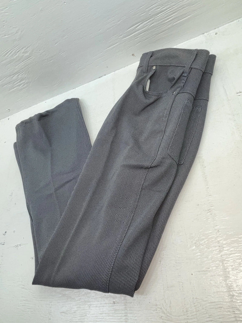 New Vintage Black Speckled Miller Polyester Pants #2624 3A-47