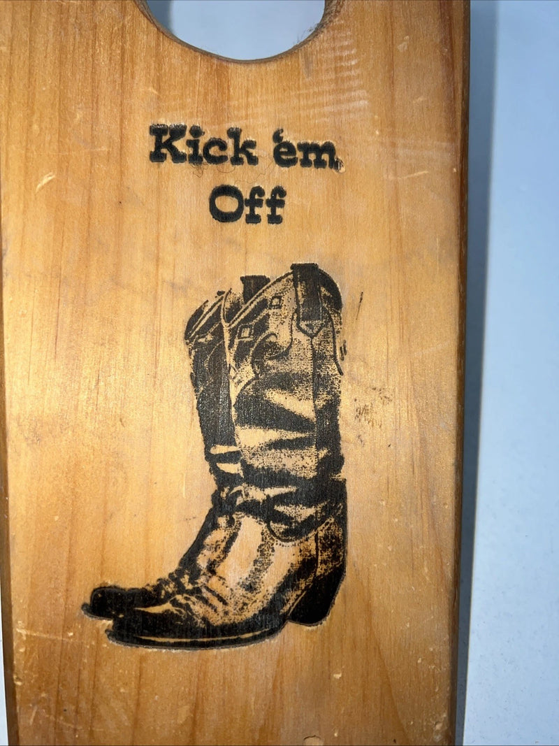New Wooden Tan “kick Em Off” Boot Jack 3C-5