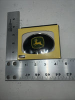 New Women’s John Deere Black Oval Belt Buckle. JDM602 A-120