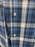 New Men’s ELY Cattleman Blue Long Sleeve Pearl Snap 3XL E-29