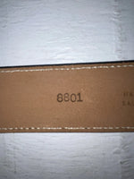 New Black Genuine Leather Perkies Tooled 30” Belt #8801 JJ-149
