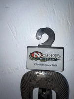 New Black Genuine Leather Nocona Silver Pendent 28” Belt #715 Z-175