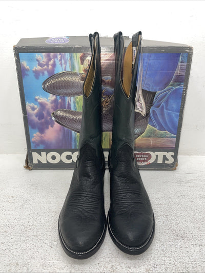 New Men’s Black Nocona Cowboy Boots. 6201 8 E. 1-101