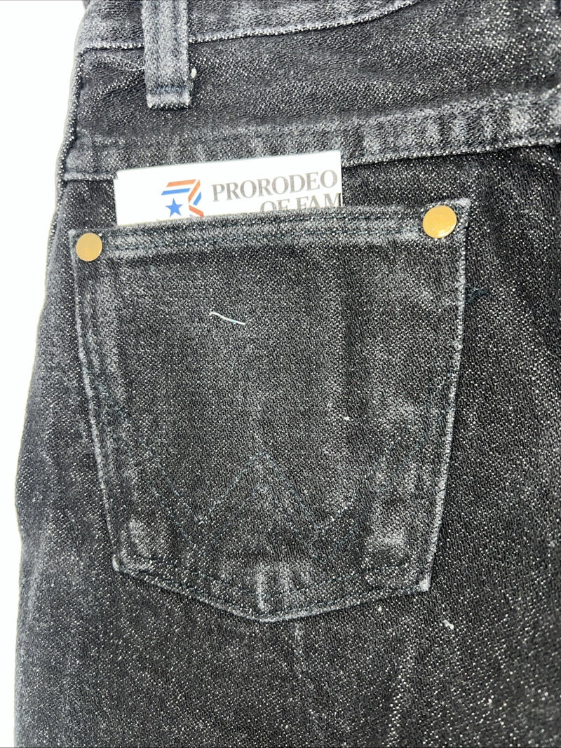 New Boys Black Wrangler Cowboy Cut Pro Rodeo Denim Jeans. 10/25 B-35