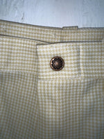 New Vintage Cream Checkered Dickson Jenkins Polyester Pants #502 XX-16