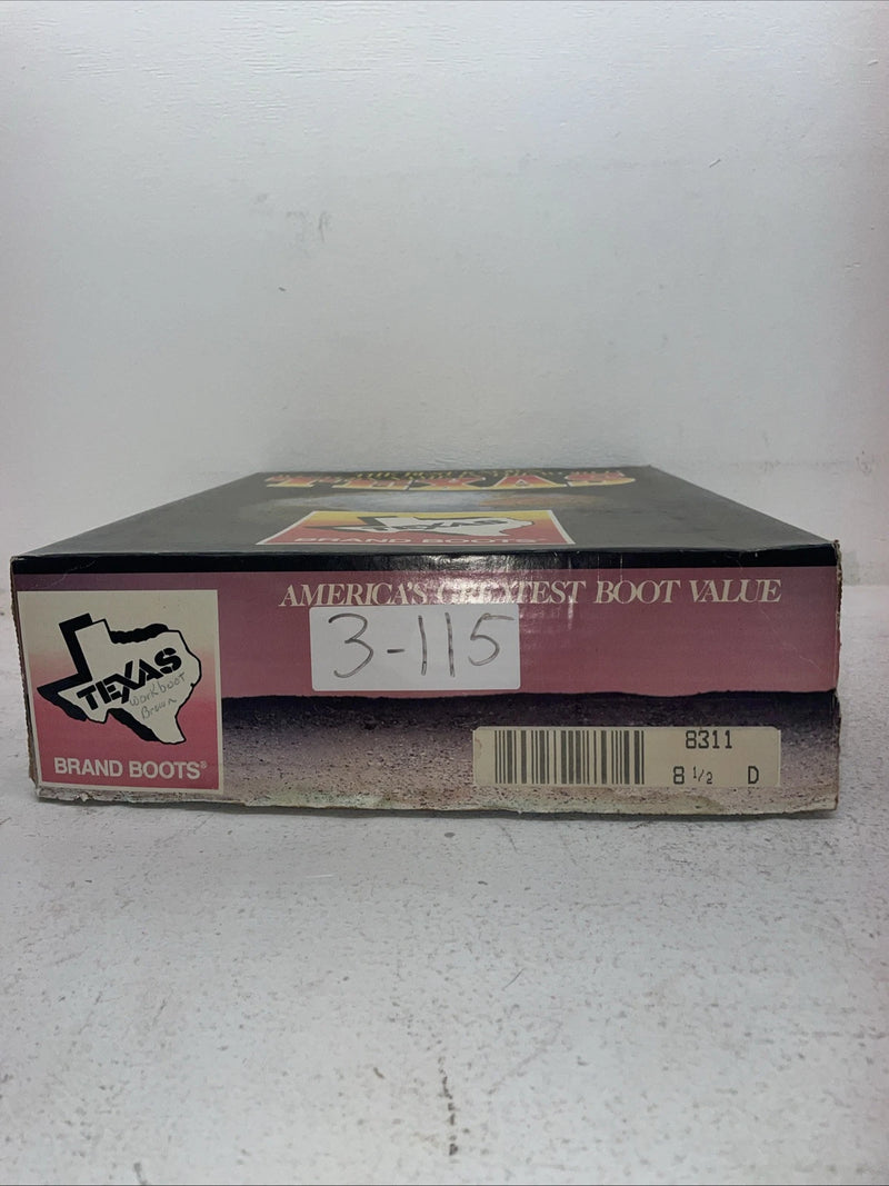 New Men’s Brown Texas Brand Cowboy Boots. 8311 8.5 8 1-2 D. 3-115