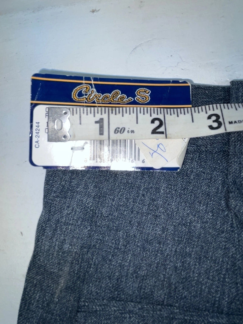 New Vintage Gray Circle S Polyester Pants #CP4776 XX-75