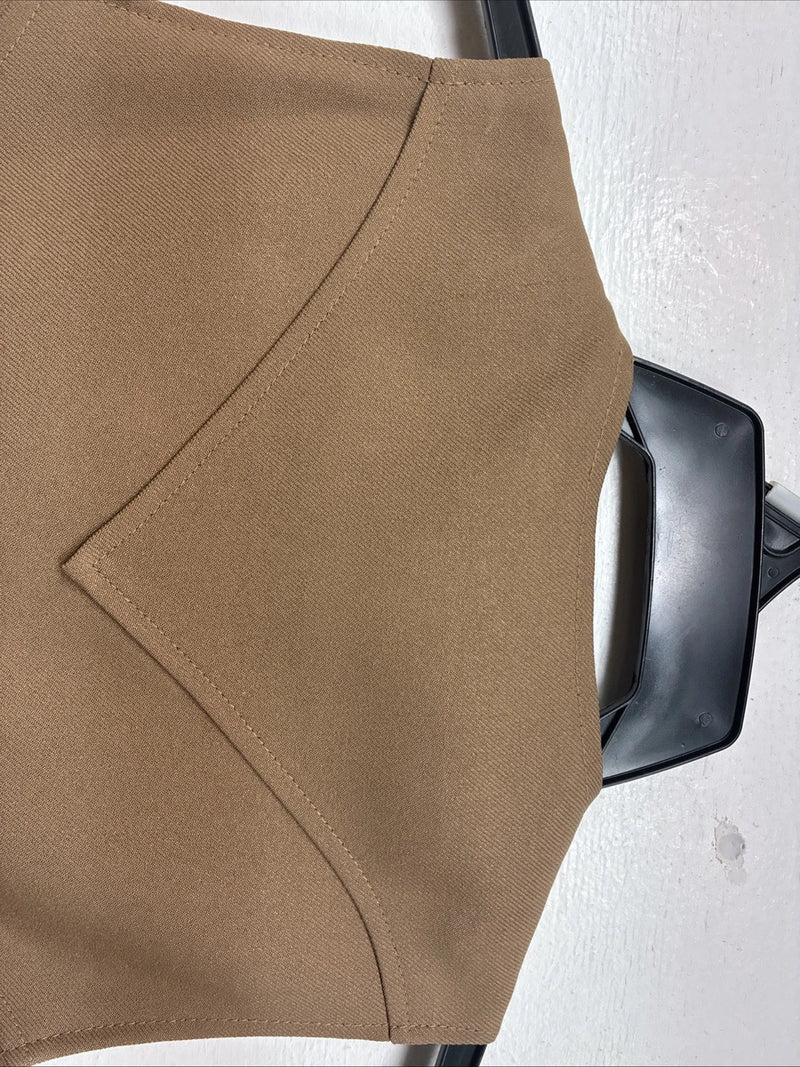New Women’s Dickson Jenkins Tan Button Up Vest Size 30 TT-127