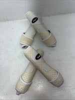 New Tough 1 Extreme Vented White Sport Boots Set Of Four Large #64-18000S HH-4