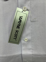 New Wayne Scott Purple Long Sleeve Bottom Up English Shirt Medium X-95